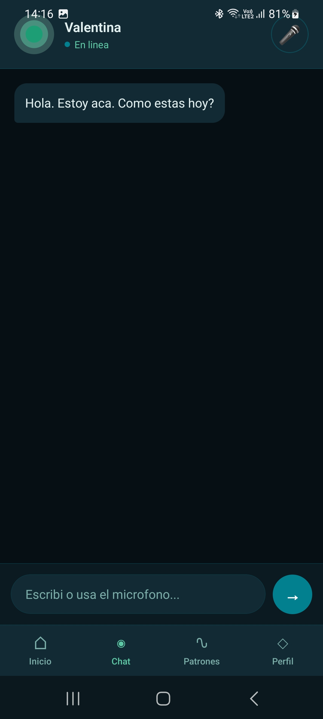 Chat with Valentina